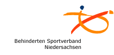 Logo vom Behinderten Sportverband Niedersachsen.