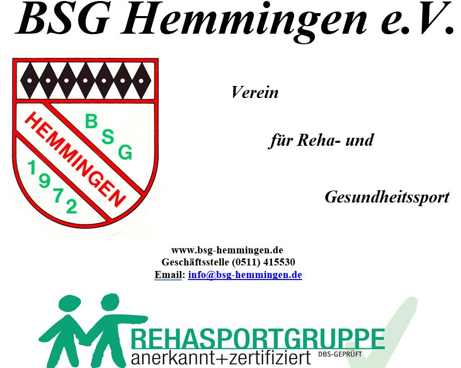 BSG Hemmingen Verein für Reha- und Gesundheitssport e. V.